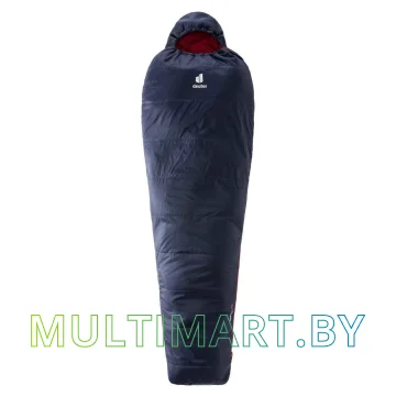 Спальный мешок Deuter Dreamlite L 2021 левый (navy/cranberry)